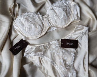 DEADSTOCK Ensemble De Lingerie Vintage De Mariage Super Rare