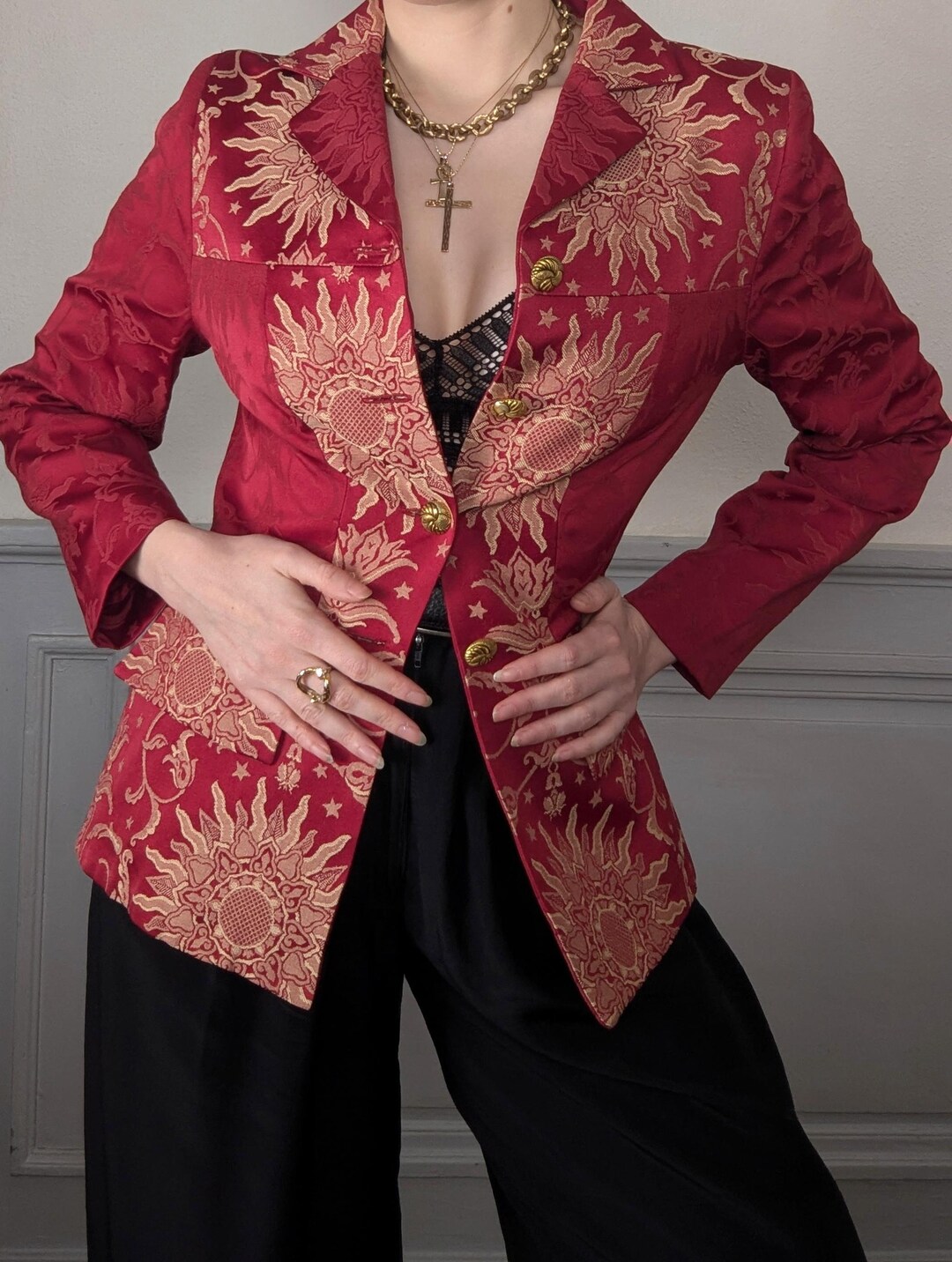 Jupe Droite Femme Les Soleils D'Arles - Taille 46 - Polyester Multicolore - Neuf Avec étiquettes