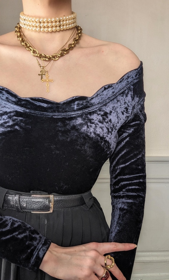 Top Femme Gris Et Rouge Etincelle Couture - Taille 2 - Occasion Très Bon État (TBE)