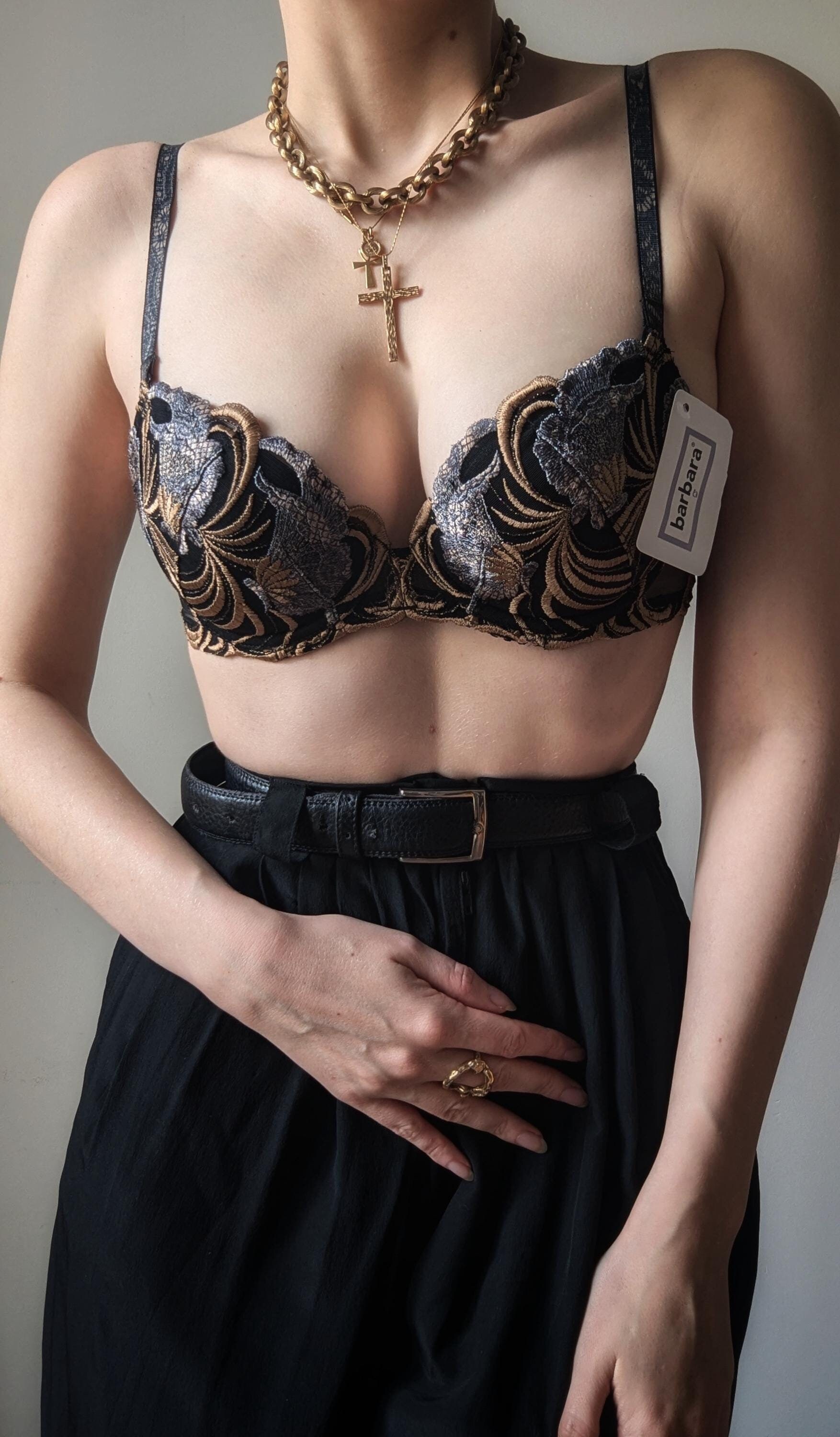 Soutien-gorge Push-up BARBARA Taille 90B (34B) - Neuf Avec étiquettes - Multicolore