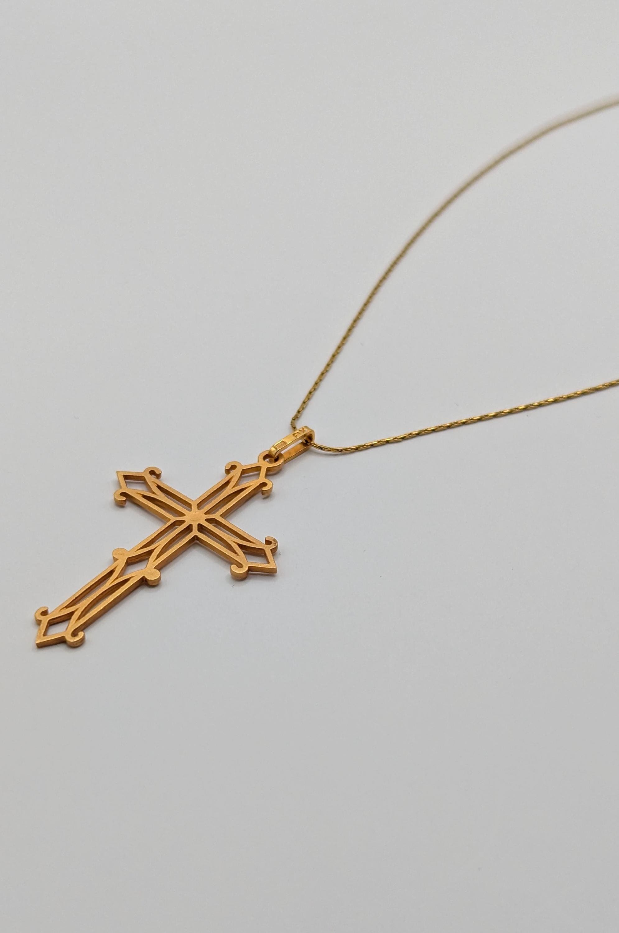 Croix Pendentif Plaquées Or Anciennes - Lot De 50 Disponibles, Neuves Jamais Portées