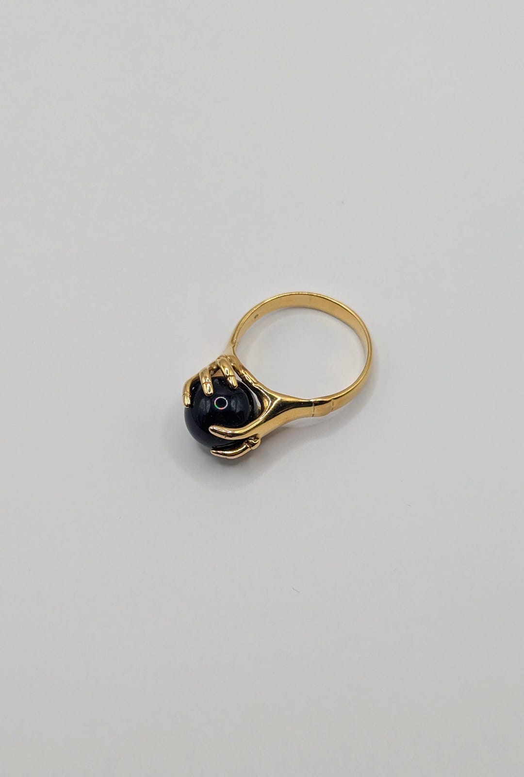 Boucles D'oreilles Vintage Charles Jourdan - Onyx Et Cristal De Roche, Occasion Chic !