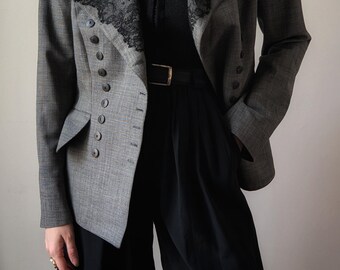vintage 80s | Lolita Lempicka paris スーツ Vintage Lolita Lempicka Linen and Silk Skirt Suit, Sheer