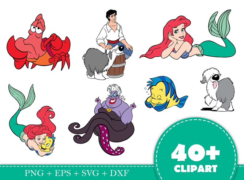 Download The Little Mermaid Clipart The Little Mermaid Transparent Background Ariel Svg The Little Mermaid Png The Little Mermaid Svg Clip Art Art Collectibles