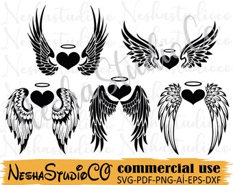 Download Angel Wings Svg Etsy