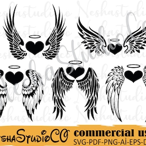 Download Angel Wings Svg Etsy