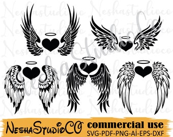 Angel wings bundle svg, angel wings svg, wings svg,baby svg,newborn svg,digital Cut Files, png, cricut, clipart, angel svg, commercial use