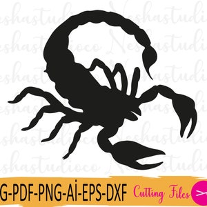 Scorpion Svg,Scorpion Clipart,animal svg,Scorpion Svg Cutting File for Cricut, Silhouette,Instant Download,Animal pdf,Scorpion png,dxf