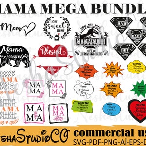 Mama bundle svg,mama svg, Mom svg,svg File For Cricut,Mom PNG,Boy Mom svg For Shirt,Mom Boy Coffee Mug Svg,girl mama clipart,girl mama png