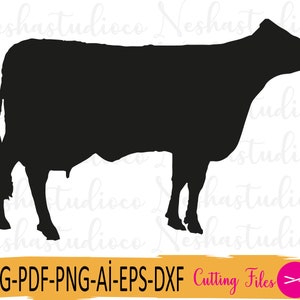 Cow Svg,farm animal svg, Cow  Clipart, Cow Svg Cutting File for Cricut, Silhouette,Instant Download, Farm Animal,Cow png,farm svg,animal svg