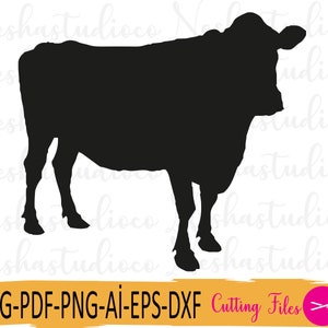 Cow Svg,farm animal svg, Cow  Clipart, Cow Svg Cutting File for Cricut, Silhouette,Instant Download, Farm Animal,Cow png,farm svg,animal svg