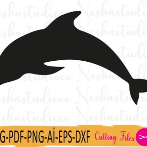 Dolphin Svg,Dolphin Clipart,animal svg,Dolphin Svg Cutting File for Cricut, Silhouette,Instant Download,Animal pdf,Dolphin png,animal svg