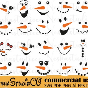 20-Sneeuwpop Svg, Sneeuwpop Gezicht Svg, Kerst Svg, Sneeuw Silhouet, Sneeuwpop meisje, Wimpers svg, Sneeuwpop clipart, Png, Eps, Pdf, svg-bestanden voor cricut
