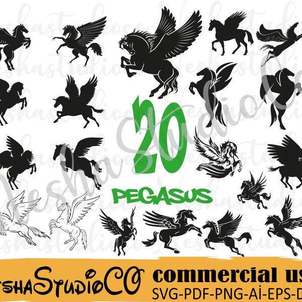 20 horse Svg,Pegasus svg,Hercules svg,Horse Svg, Horse Monogram, Horse Clip Art, Horse Graphics,Horse Prints,Horse Svg Design, Svg, Cut File