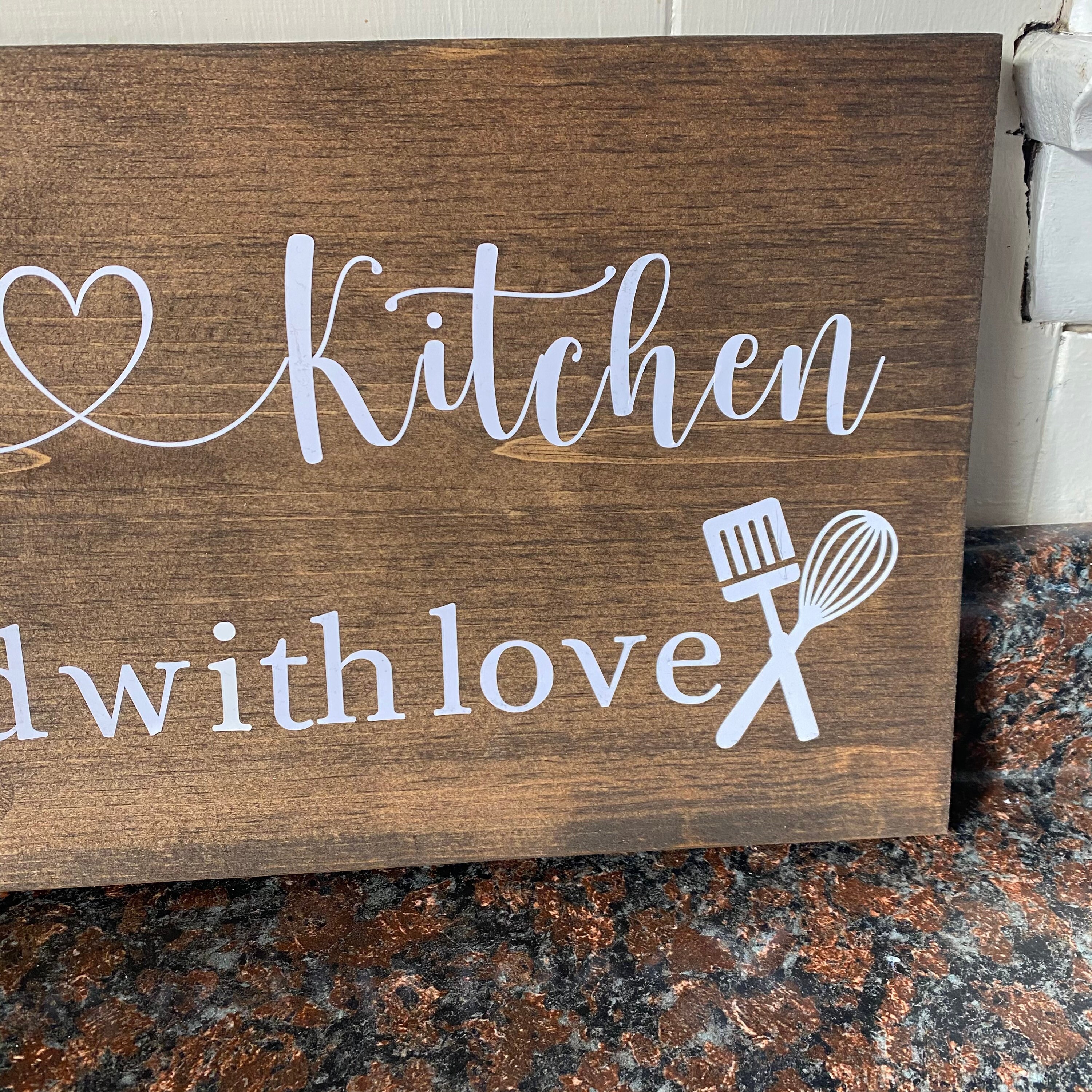 Custom Kitchen Sign Personalized Kitchen Sign Kitchen Gift | Etsy