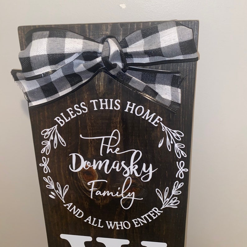 Front Porch WELCOME Sign Vertical Wooden Sign Custom 5 Foot | Etsy