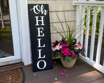Oh Hello Porch Sign - Etsy