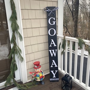 Go Away Front Porch Sign, Porch Welcome Sign for Housewarming, 5 Ft Custom Sign, Funny Welcome Sign, Unwelcome Sign, Funny Sign