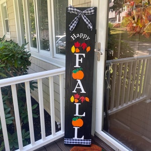 Herbst Zeichen, Herbst Zeichen, schiefe Veranda Zeichen, Herbst-Veranda-Dekor, Herbst Zeichen für Veranda, Urlaub Dekor, Halloween-Zeichen, Kürbis-Zeichen
