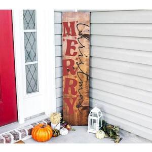 Merry Christmas Porch Sign, Merry Christmas Porch Leaner, Christmas Porch Decor, Christmas Porch Leaner, Merry Christmas Sign, Xmas Sign