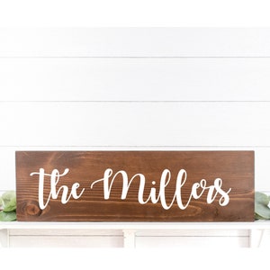 Last Name Wood Sign, Family Last Name Sign, Personalized Wedding Gift, Custom Wood Sign Engagement Gift, Custom Housewarming Gift