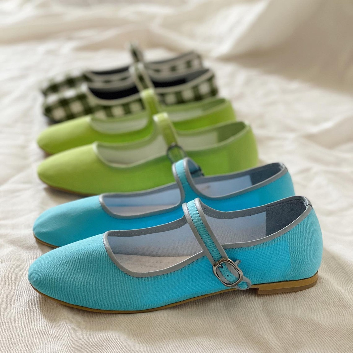 Sky Blue Cotton Mary Jane Shoes Women�s Mary Janes Etsy