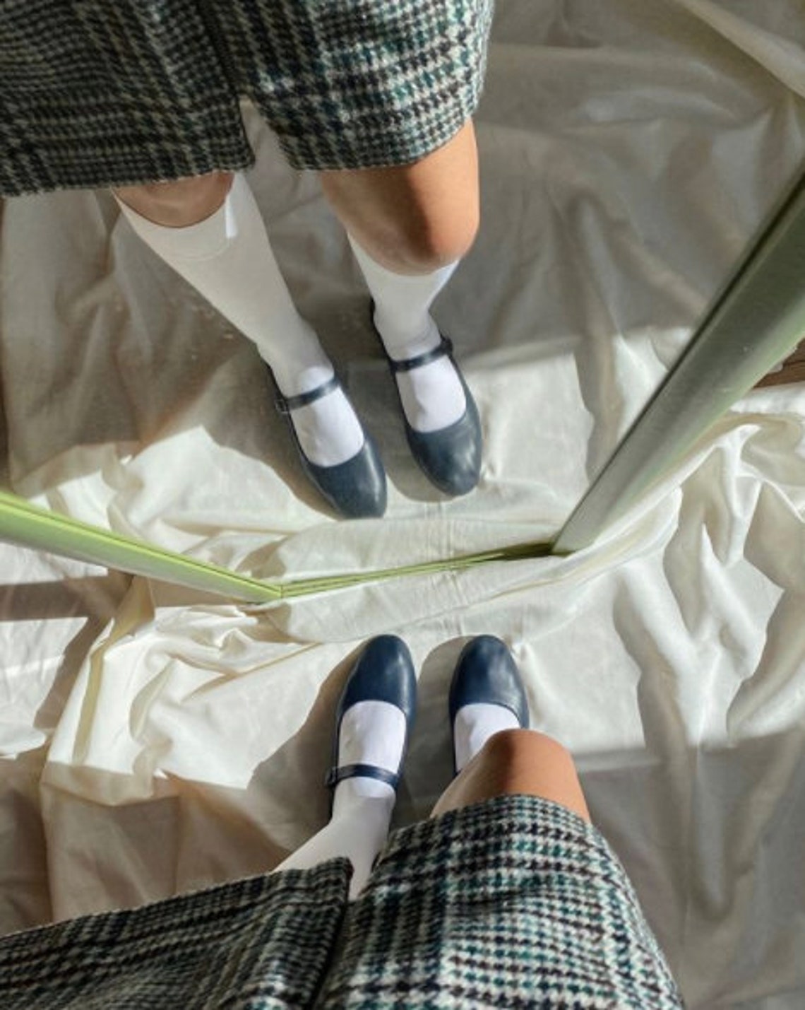 Navy Blue Leather Mary Jane Shoes Women's Mary Janes Etsy Canada