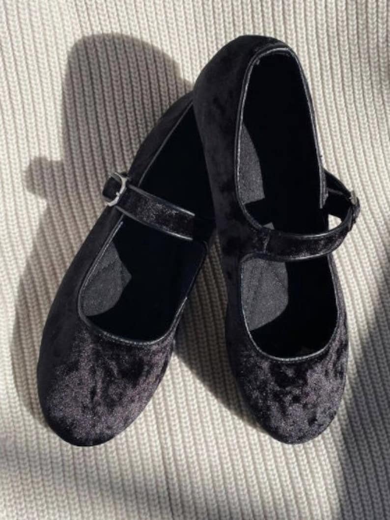 Zeebra Kids Corded Velvet Mary Janes - Black