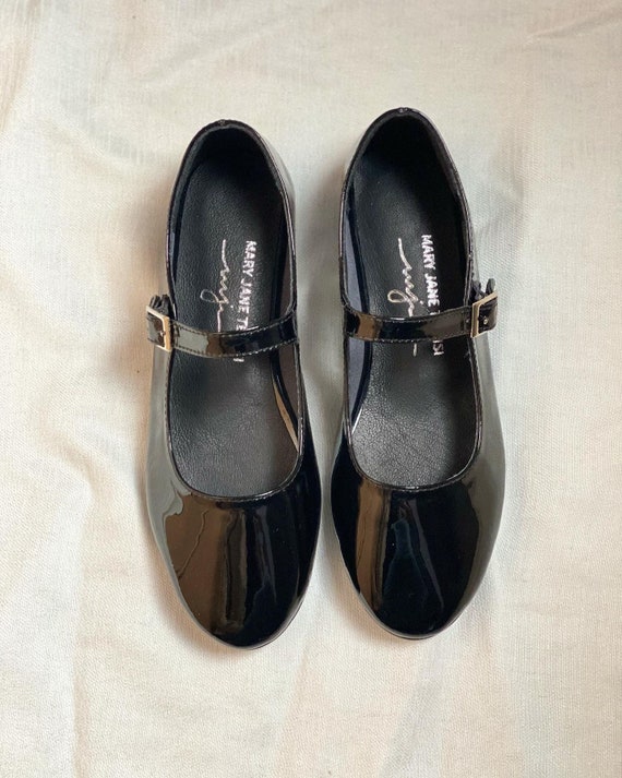Wide Fit Black Patent Mary Jane School Shoes | School | George at ASDA