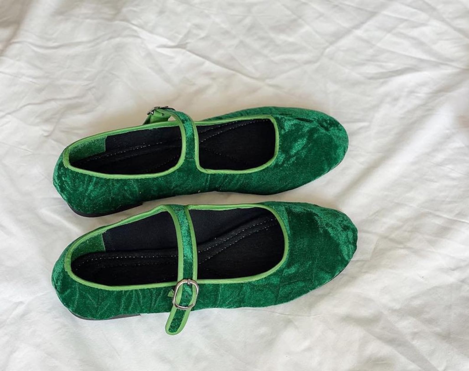 Green Velvet Mary Jane Shoes Women's Mary Janes Etsy