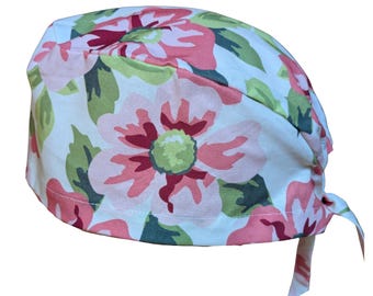 Casquette Flower Prim Rose à attacher au dos ou élastique européen Doublure et boutons en satin en option