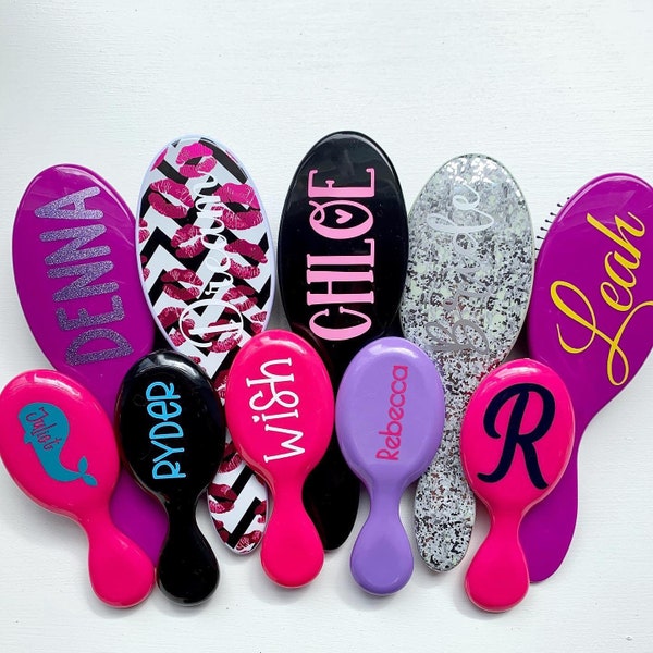 Personalized WET Brush * NEW COLORS & Styles * Limited Edition Designs * Customized * Authentic