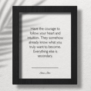 Acrylic Steve Jobs Quote, Steve Jobs Poster, Motivation Quotes, Steve Jobs Wall Art