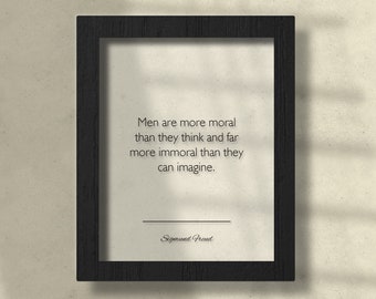Acrylic Sigmund Freud Poster, Sigmund Freud Quote, Sigmund Freud Wall Art