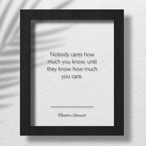 Acrylic Theodore Roosevelt Quote, Theodore Roosevelt Wall Art
