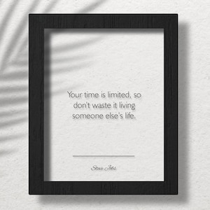 Acryl Steve Jobs Quote, Steve Jobs Poster, Motivatie Quotes, Steve Jobs Wall Art