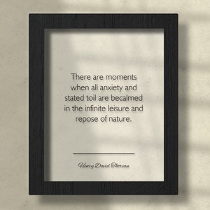 Acrylic Henry David Thoreau Quote, Henry David Thoreau Poster, Henry David Thoreau Wall Art
