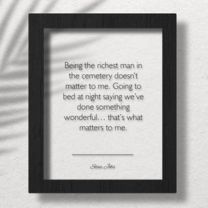 Acrylic Steve Jobs Quote, Steve Jobs Poster, Motivation Quotes, Steve Jobs Wall Art