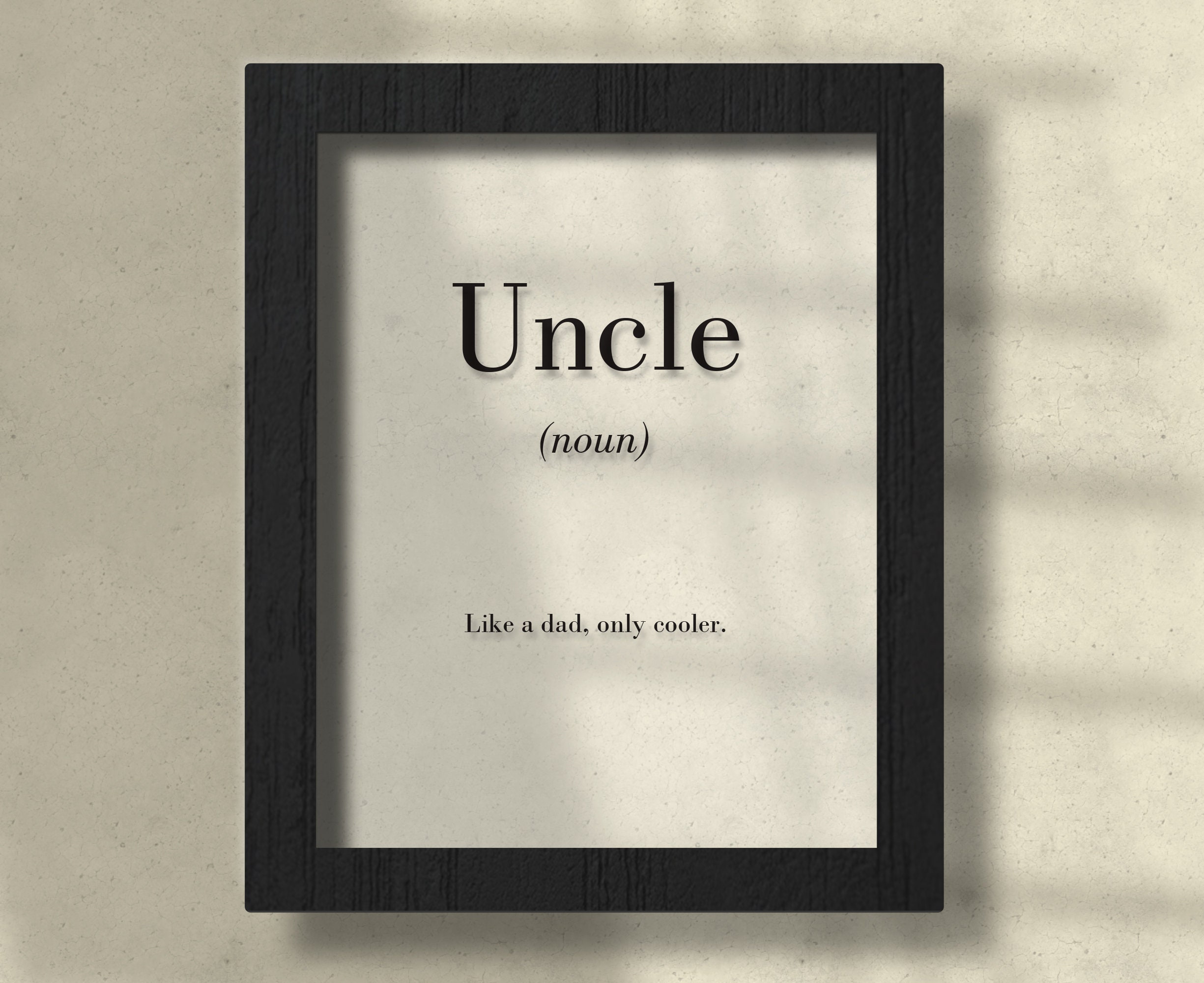 Uncle How Many Uncle Clear Acrylic Poster, Uncle Definition Poster, Uncle Gift - Etsy