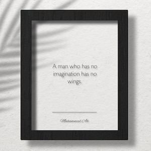 Acrylic Muhammad Ali Quote, Muhammad Ali Wall Art