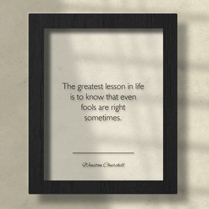 Acrylic Winston Churchill Quote, Winston Churchill Poster, Winston Churchill Wall Art