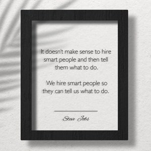 Acryl Steve Jobs Quote, Steve Jobs Poster, Business Motivatie Quotes, Steve Jobs Wall Art