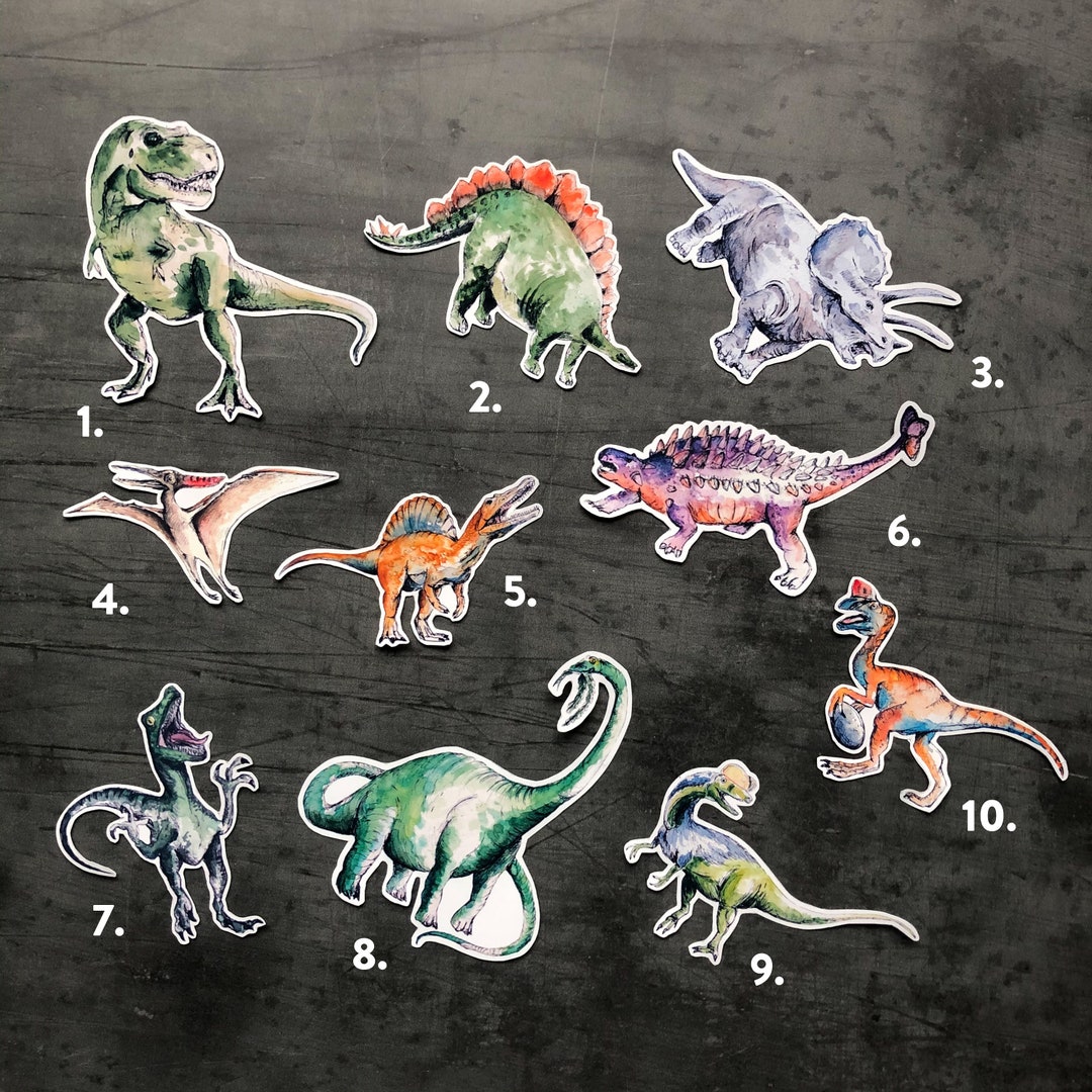Dinosaur Time Rover Sticker Original Dinosaur Stickers, Packs 3 5 10 / Dinosaur Party, Dinosaur ...