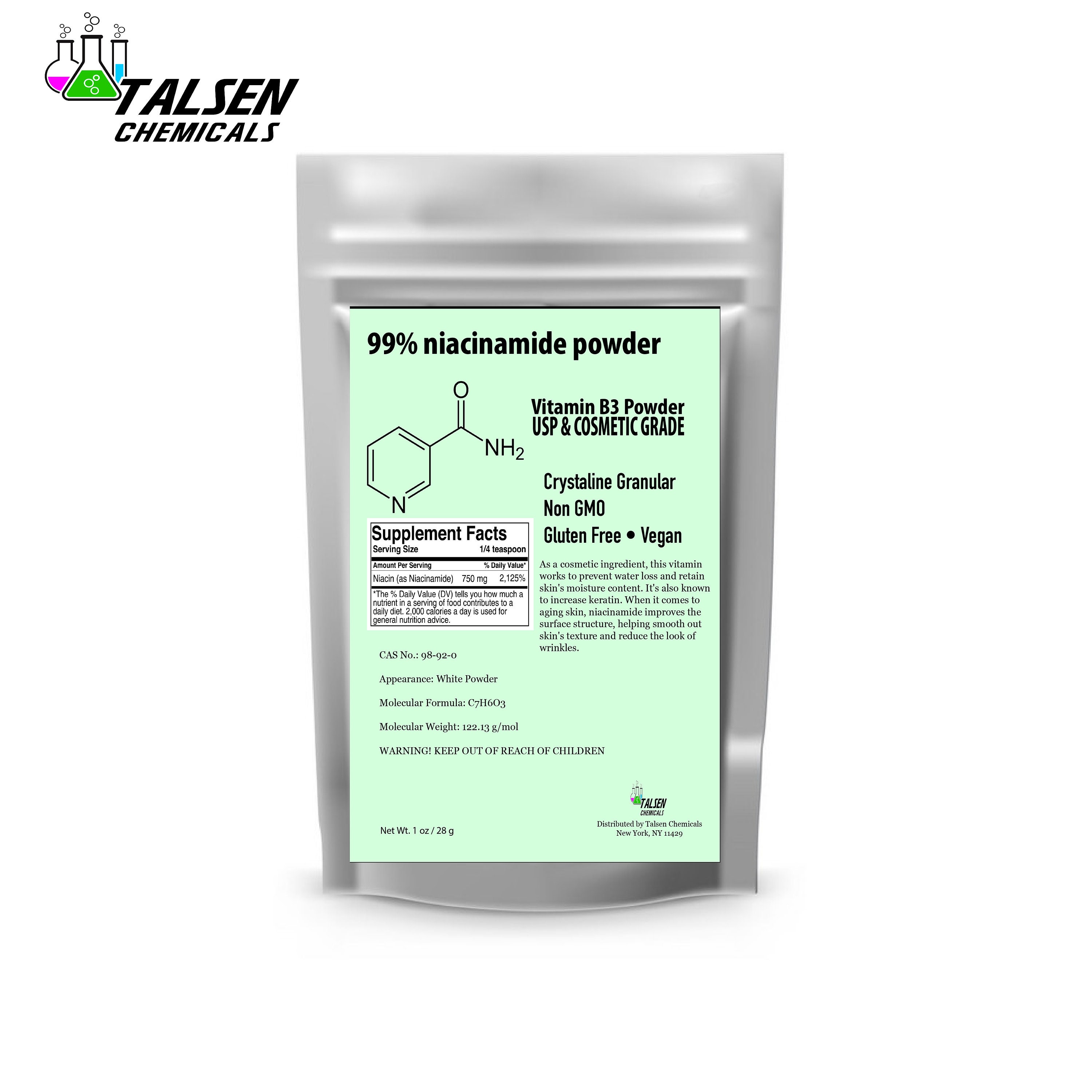 Pure Niacinamide Vitamin B3 Powder 1 2 4 8 Oz. DIY Etsy Australia