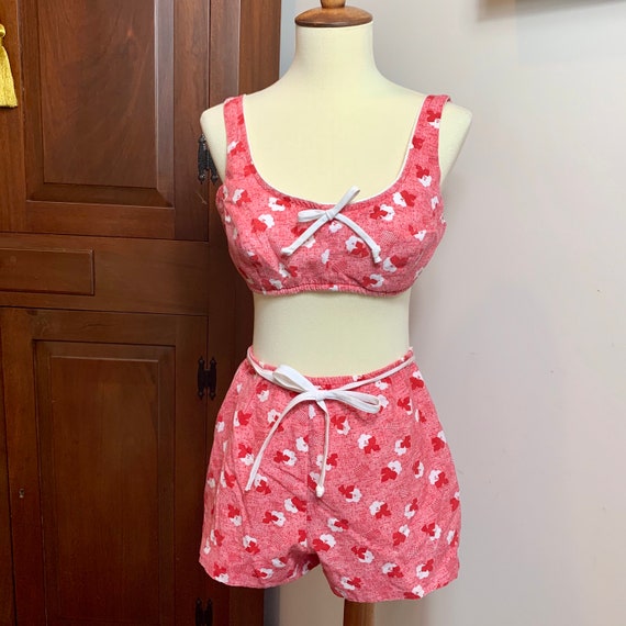 Vintage 1950s bikini swimsuit rockabilly