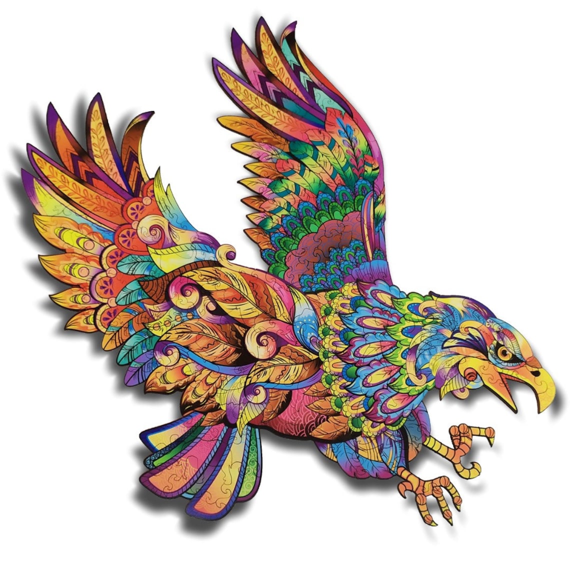 Wooden puzzles Eagle 3D Wooden Puzzle For Adults and Kids Etsy