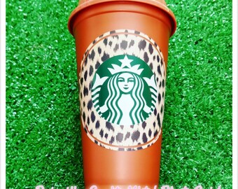 Starbucks Cheetah Print Grande Cup | Gift for Her | Animal print
