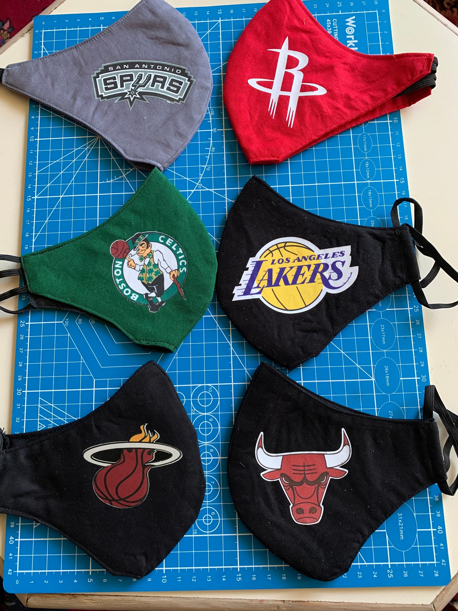 NBA Face Mask Washable Face Covering Reusable Cotton Etsy