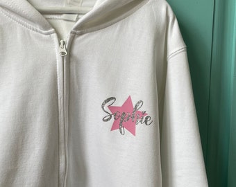 Personalised girls hoodie, Name hoodies, Girls personalised gifts, Girls birthday gift, Girly gifts, Kids custom hoodie, Pretty hoodies