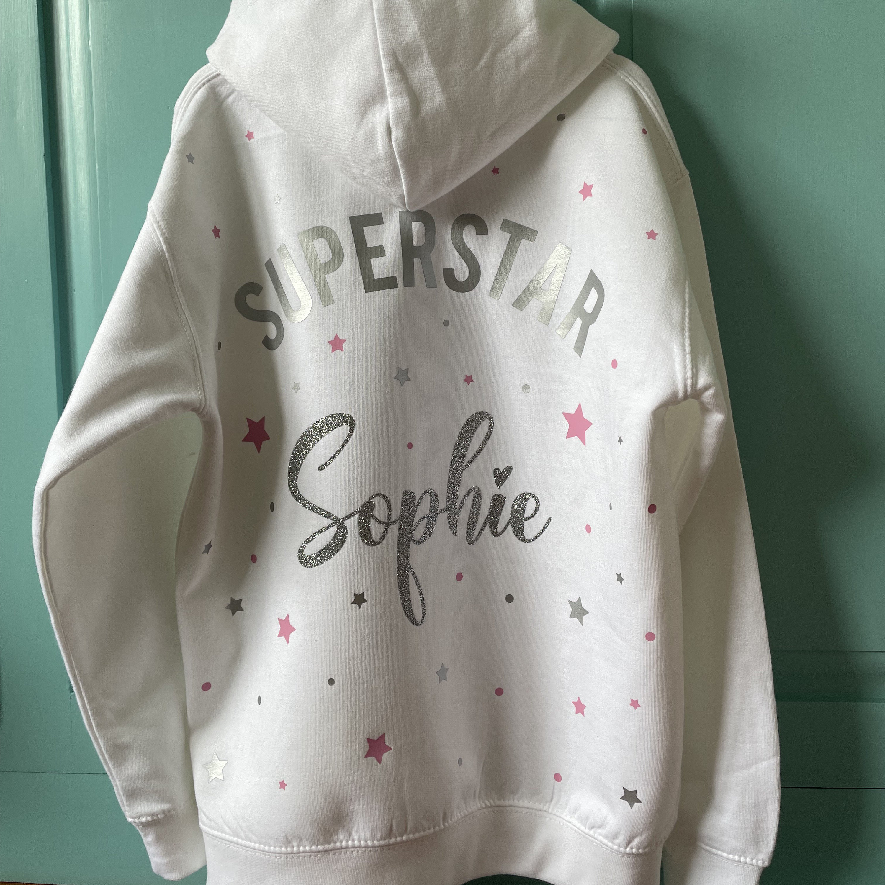 Girls personalised hoodie Clearance